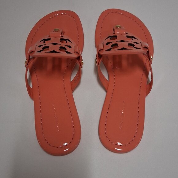 Tory Burch Women’s Miller Sandals – Coral Crush Pink – Size 5M NWT - Picture 3 of 7